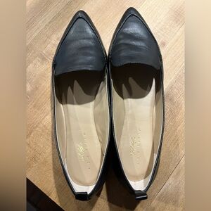 Lord & Taylor 424 Fifth Black Leather Loafers Sz 9